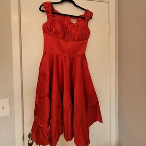 Unique vintage red dress